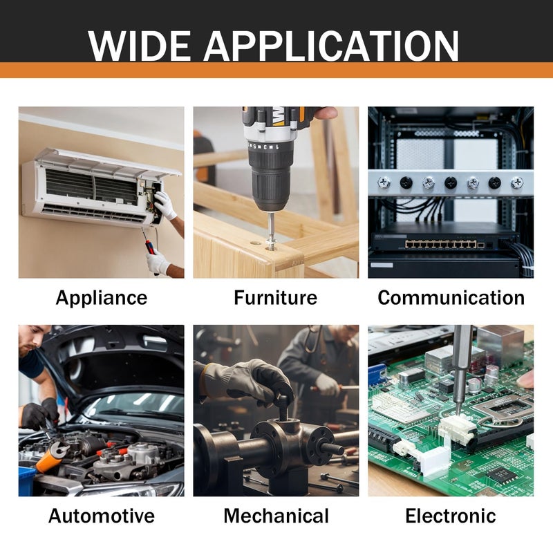 HEXPHANT Store M3-0.5 x 25mm 50Pcs Flat Round Head Machine Screws, Black Oxide 304 Stainless Steel Phillips Cross Drive Screws Hardware Fastener - Image 4